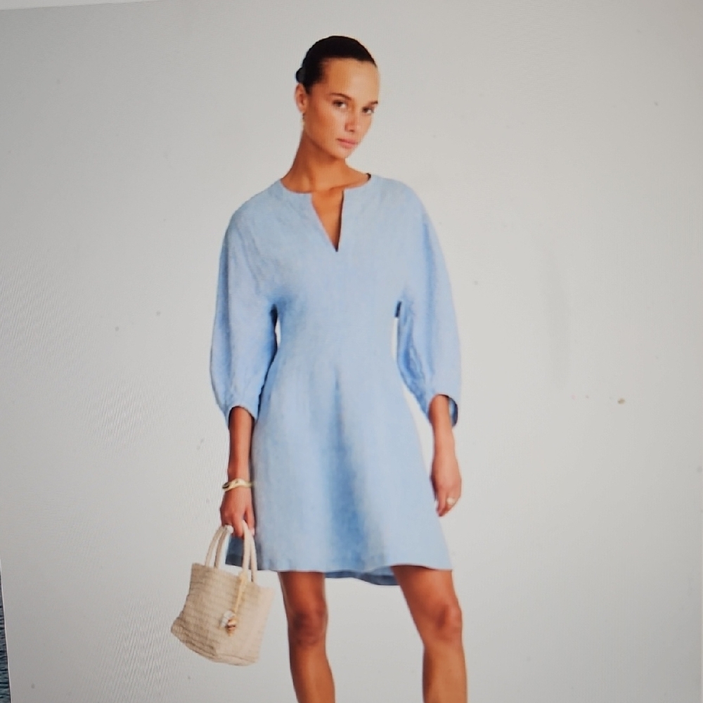 Madewell Light Blue Mini Dress